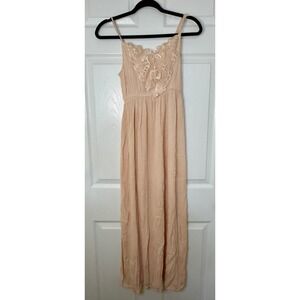 Nicolette Maxi Dress Womens Size‎ Small Blush Pink Lace Boho Romantic
